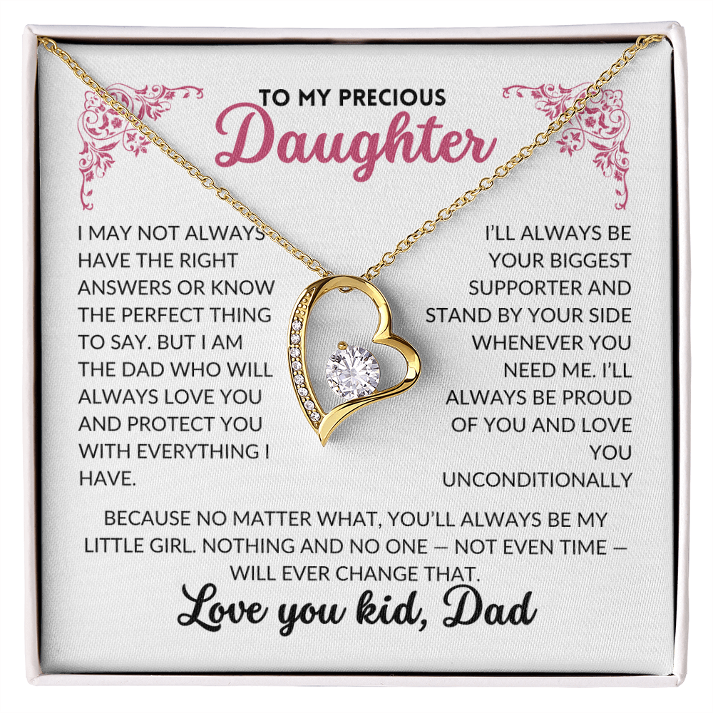 (Almost Sold Out)"You'll Always Be My Little Girl" Necklace