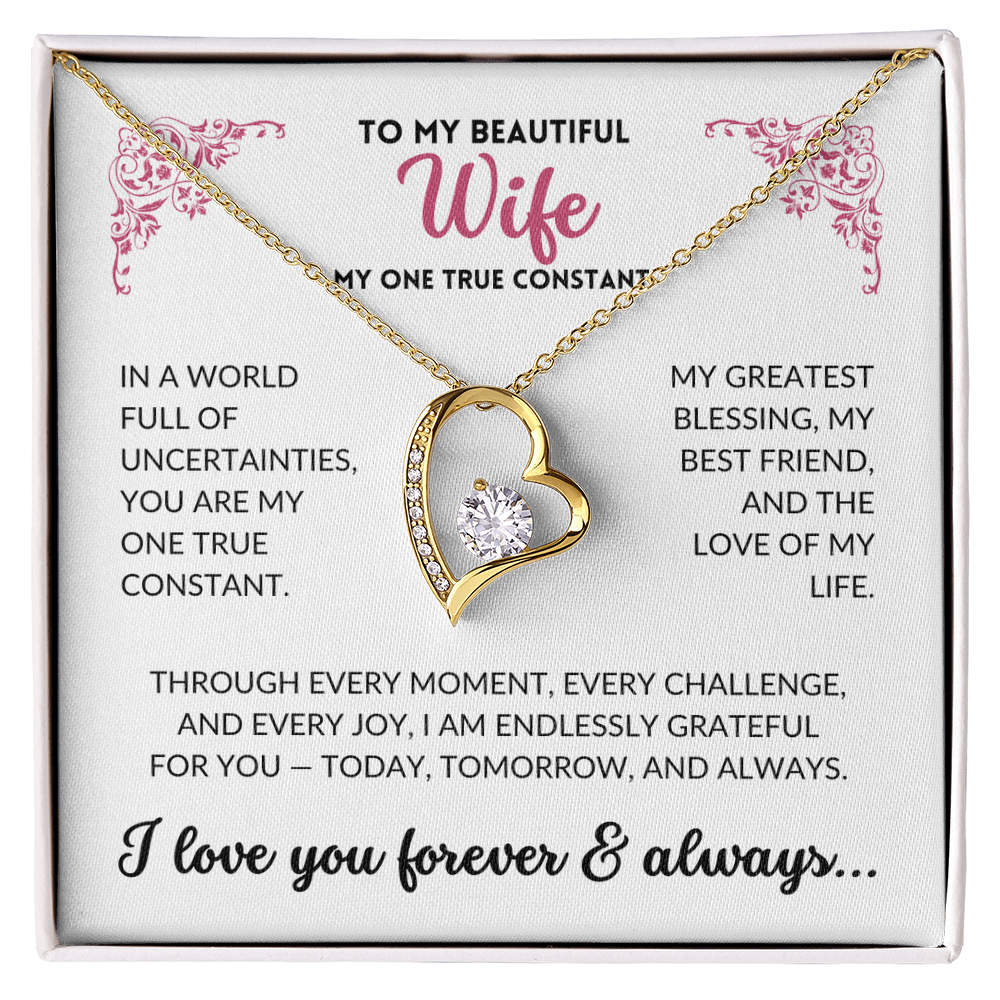 To My Beautiful Wife - My One True Constant