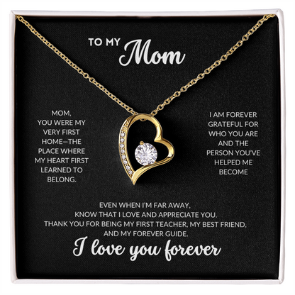 Eternal Love Necklace - To My Mom (Black Background)