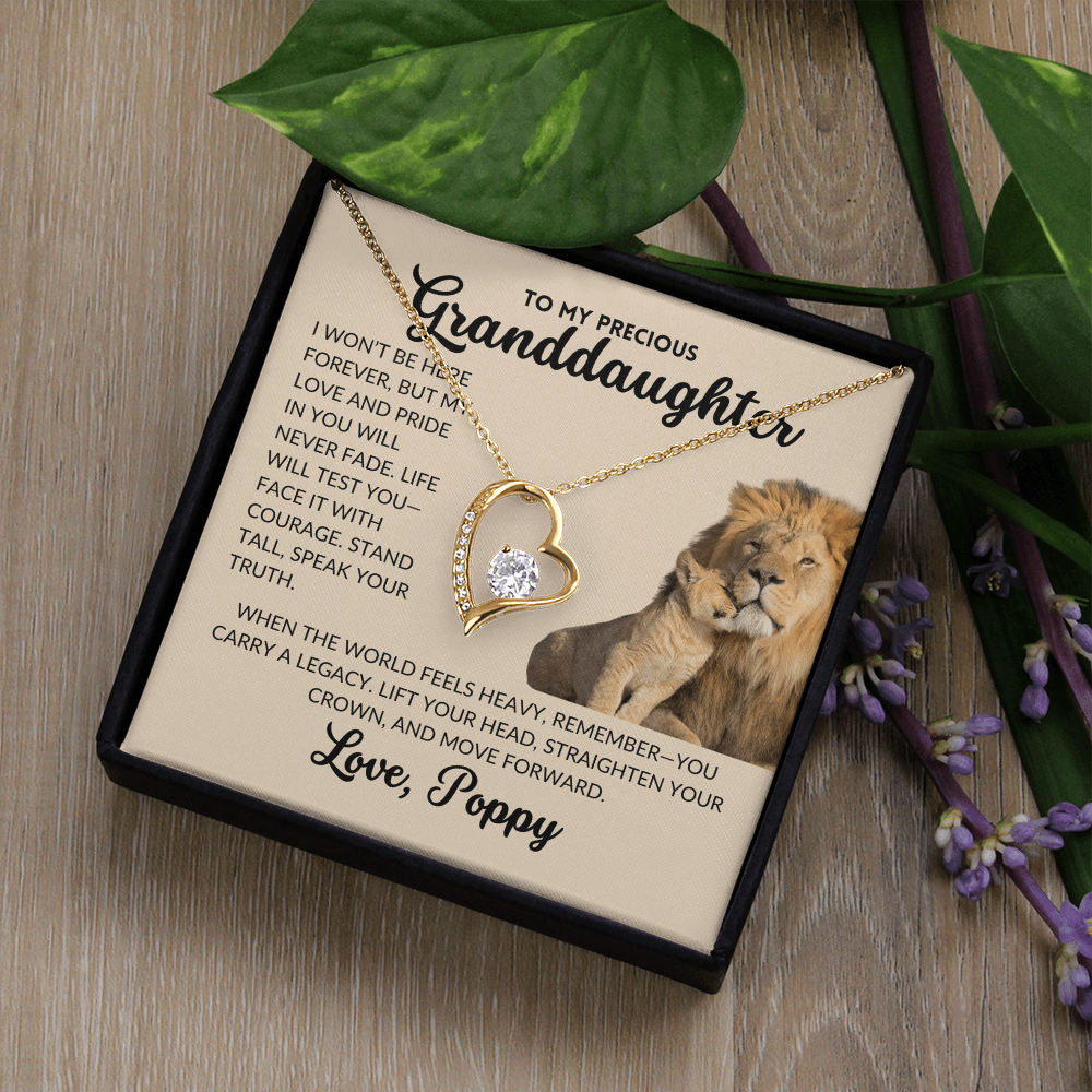 Forever Love Necklace - To My Granddaughter, From Poppy