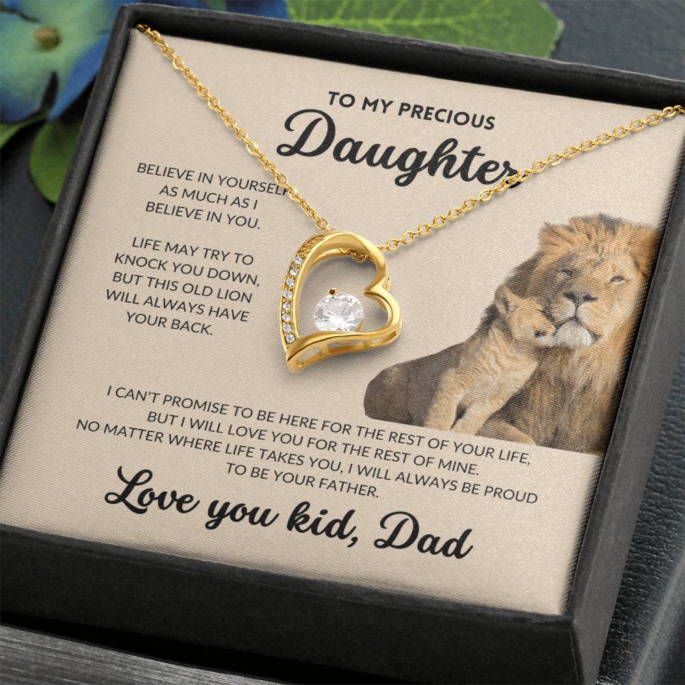 Eternal Love Necklace - To My Daughter, From Dad