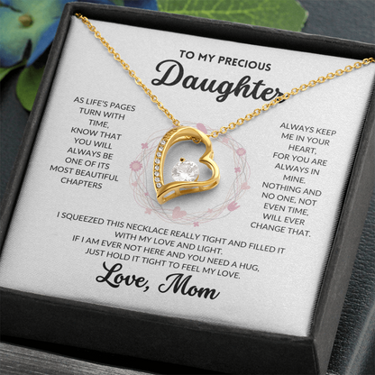 Eternal Love Necklace - To My Daughter, From Mom (White Background)