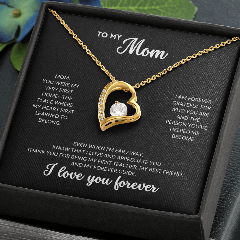 Eternal Love Necklace - To My Mom (Black Background)