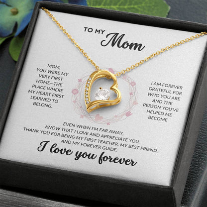 Eternal Love Necklace - To my Mom (White Background)